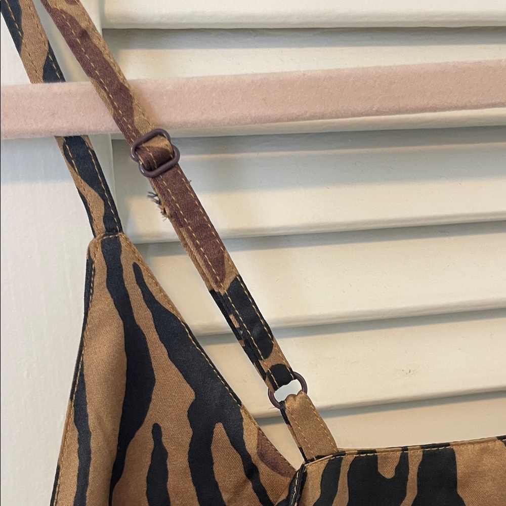 NWT Lolita Slip Maxi Dress in Brown and Black Animal Print - Picture 5 of 5